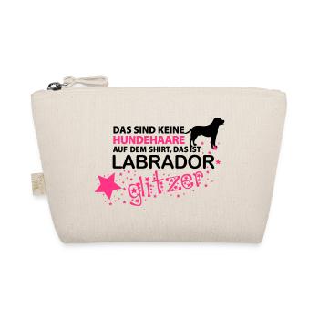 Labrador Glitzer - Bio-Täschchen - Natur - Vorne