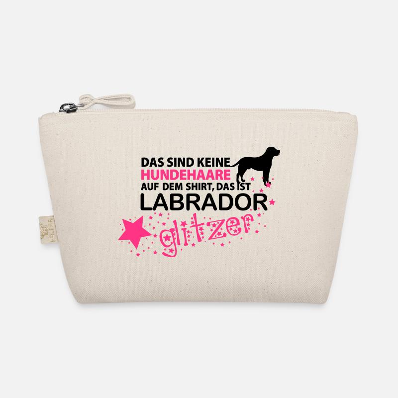 Labrador Glitzer - Bio-Täschchen - Natur