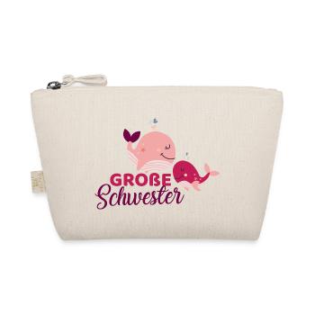 Wale - große Schwester - Bio-Täschchen - Natur - Vorne