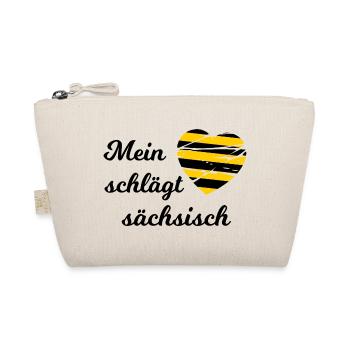 Ein Herz für Sachsen - Bio-Täschchen - Natur - Vorne