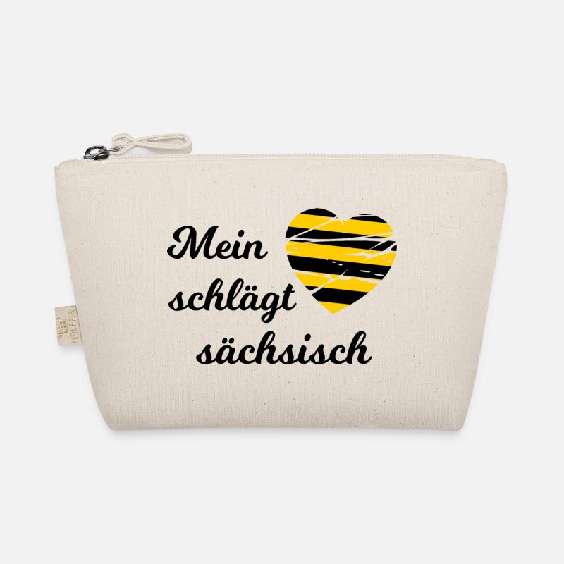 Ein Herz für Sachsen - Bio-Täschchen - Natur