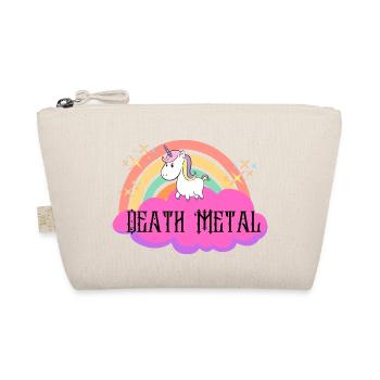 Death Metal Einhorn - Bio-Täschchen - Natur - Vorne