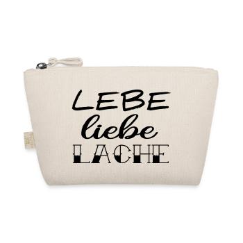Lebe Liebe Lache - Bio-Täschchen - Natur - Vorne