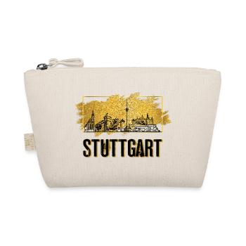 Stuttgart Deutschland Stadt Skyline Heimat Gold - Bio-Täschchen - Natur - Vorne