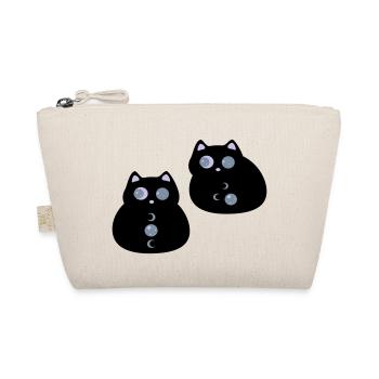 Katzen mit Mondaugen - Bio-Täschchen - Natur - Vorne