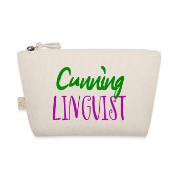 Cunning linguist: a cheeky lesbian wordplay joke - Organic Pouch - nature - Front