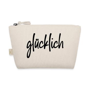 glücklich - Bio-Täschchen - Natur - Vorne