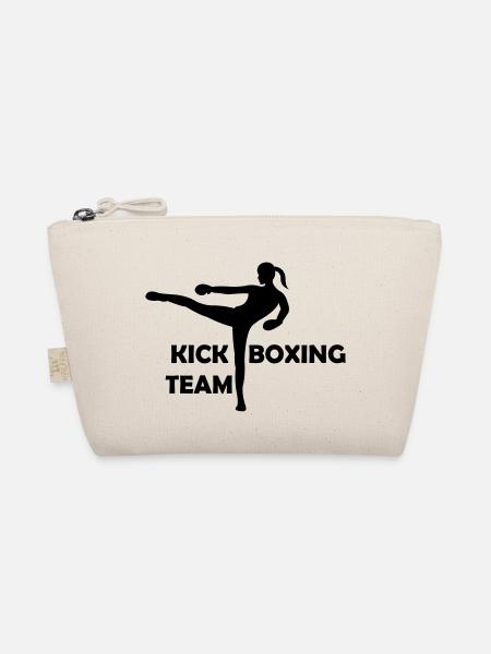 kickboxing woman team - Bio-Täschchen - Natur