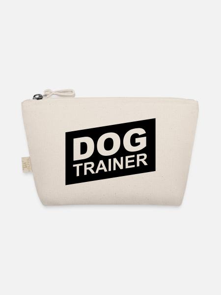 dog trainer black up - Bio-Täschchen - Natur