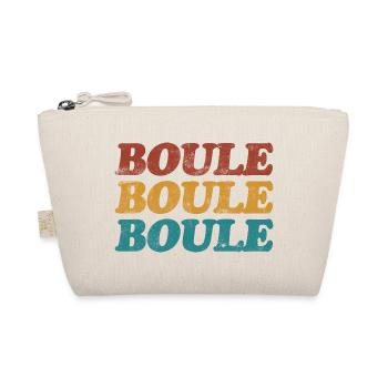 Boule Petanque saying for boules and boules players - Organic Pouch - nature - Front