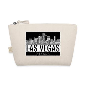 Las Vegas Skyline Black White - Organic Pouch - nature - Front