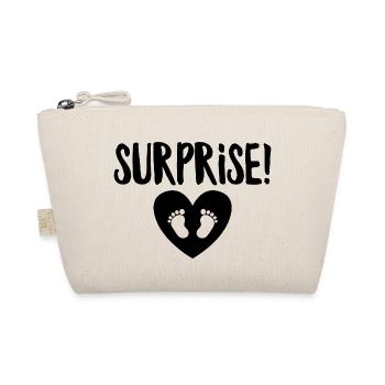 Surprise Pregnancy Announcement Mom To Be - Organic Pouch - nature - Front