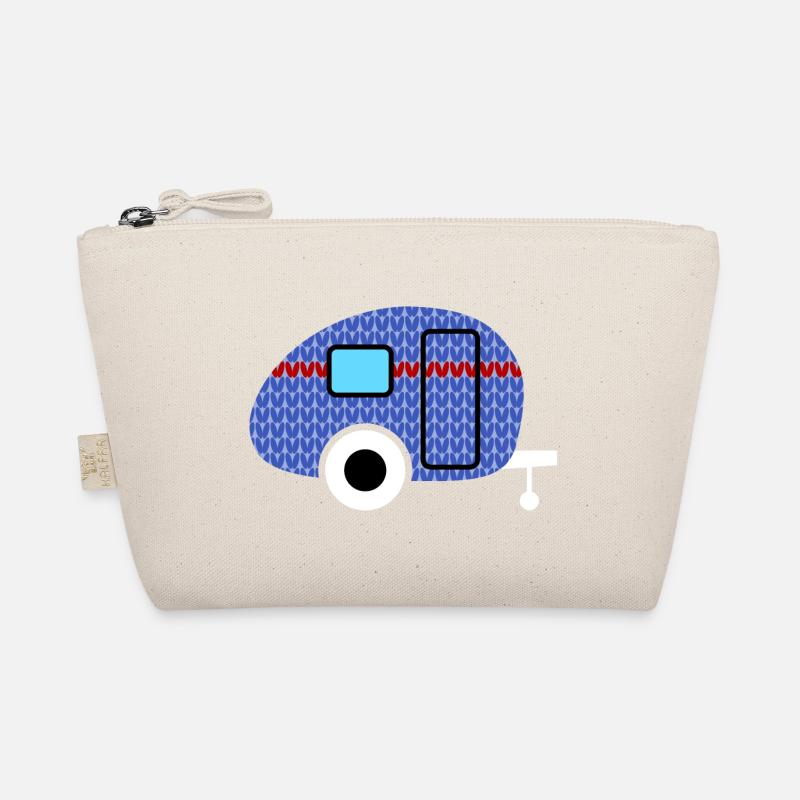 Caravan Knitting Pattern Caravan Camping Winter Organic Pouch