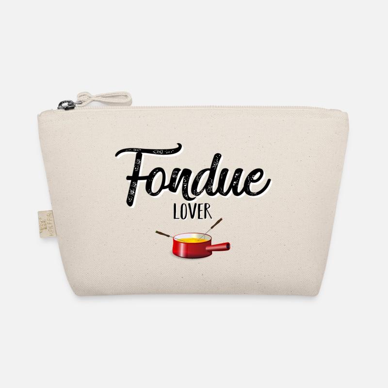Fondue lover schwarz - Bio-Täschchen - Natur
