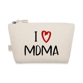 i love mdma drugs saying writing - Organic Pouch - nature - Front
