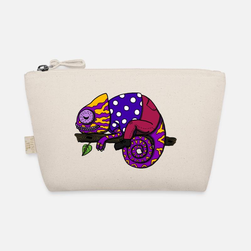 Chamäleon entspannt chillen Bio-Täschchen