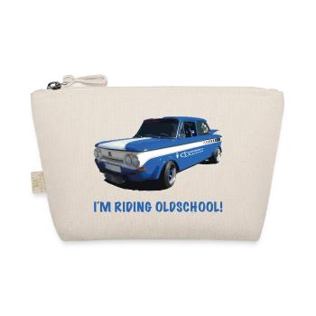 I ́m Riding Oldschool 2 - Organic Pouch - nature - Front