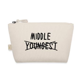New Baby Middle Sibling Funny - Organic Pouch - nature - Front