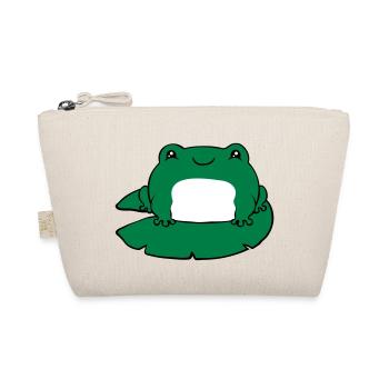 Frog on water lily - Organic Pouch - nature - Front