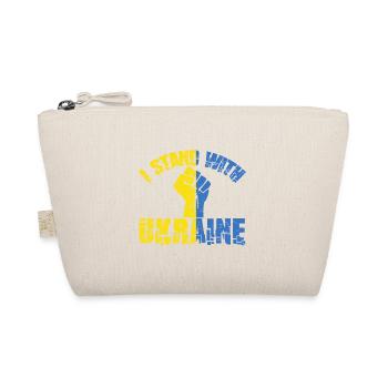 Support Ukraine with I stand with Ukraine - Organic Pouch - nature - Front