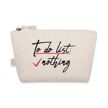 Nothing Abgehakt Liste - Bio-Täschchen - Natur - Vorne