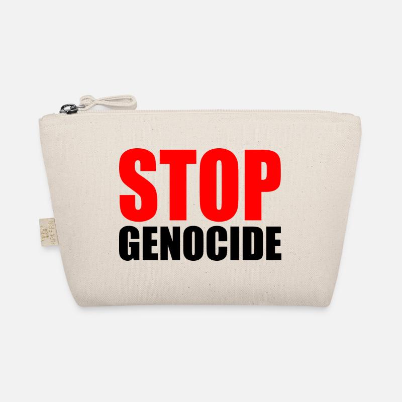 Stop genocide Bio-Täschchen