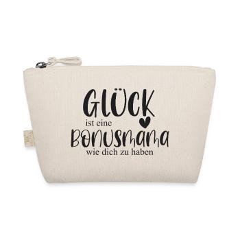 Bonusmama Muttertag Geschenk Mama Glück - Bio-Täschchen - Natur - Vorne