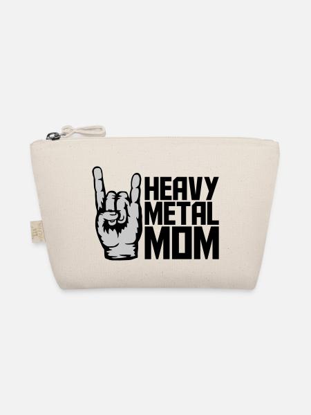 Heavy Metal Mom Logo - Bio-Täschchen - Natur