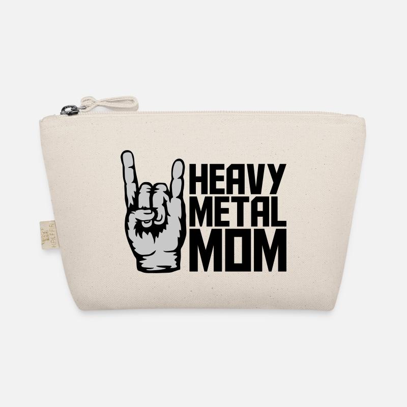 Heavy Metal Mom Logo - Bio-Täschchen - Natur