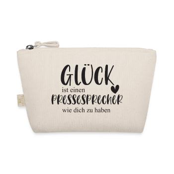 Pressesprecher Fußball Sport Geschenk - Bio-Täschchen - Natur - Vorne