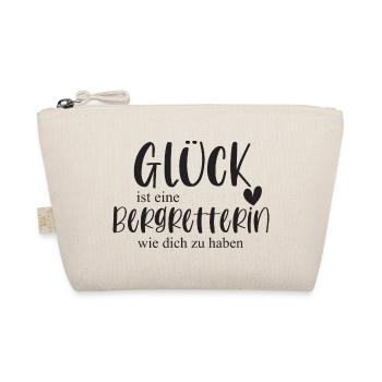 Bergretterin Berg Klettern Berg Geschenk - Bio-Täschchen - Natur - Vorne