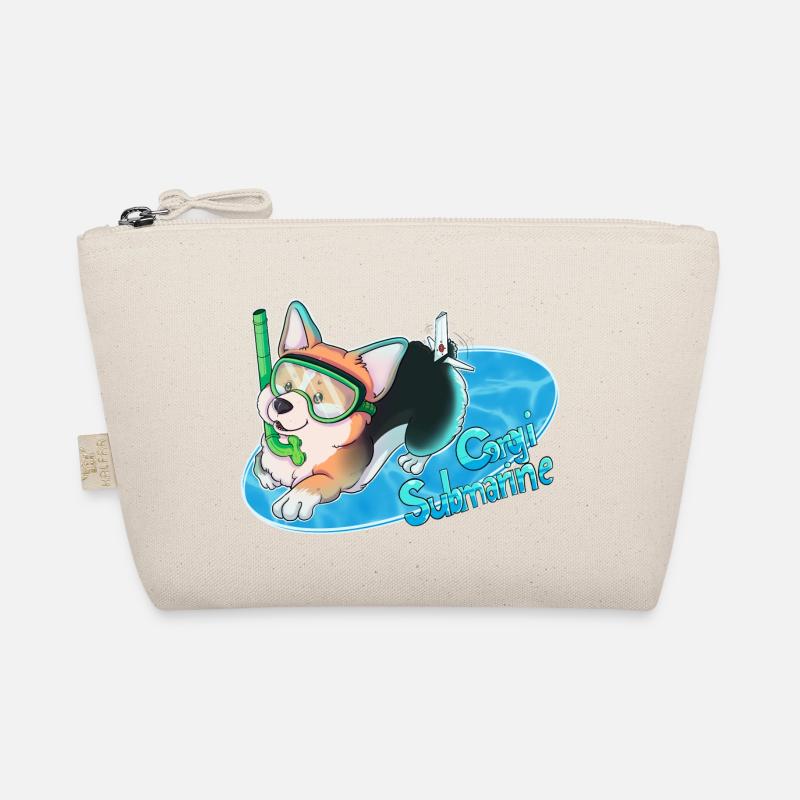 Corgi Submarine - Bio-Täschchen - Natur