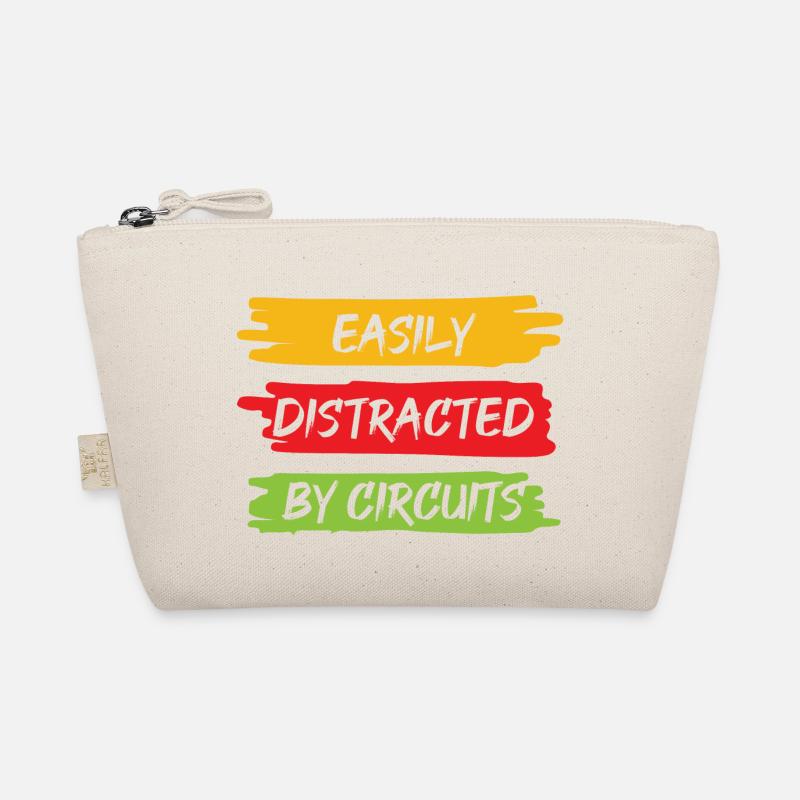 Distracted by Circuits Electrician Craftsman Organic Pouch