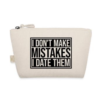 Date Mistakes Zitat Logo - Bio-Täschchen - Natur - Vorne