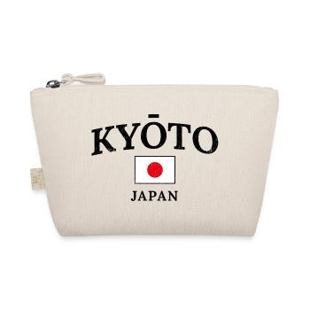 Kyoto Japan Flag Motif - Organic Pouch - nature - Front