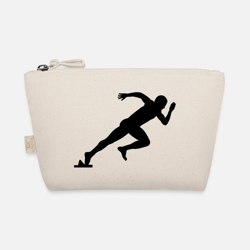 Athletics Sprinter Motif Gift Idea Organic Pouch