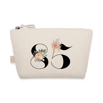 Blumen zum 85-jährigen Jubiläum (Geschenk von 85 Jahren) - Bio-Täschchen - Natur - Vorne