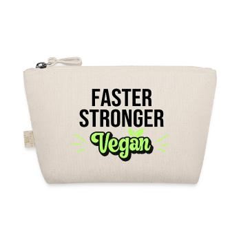 Faster Stronger Vegan - Organic Pouch - nature - Front