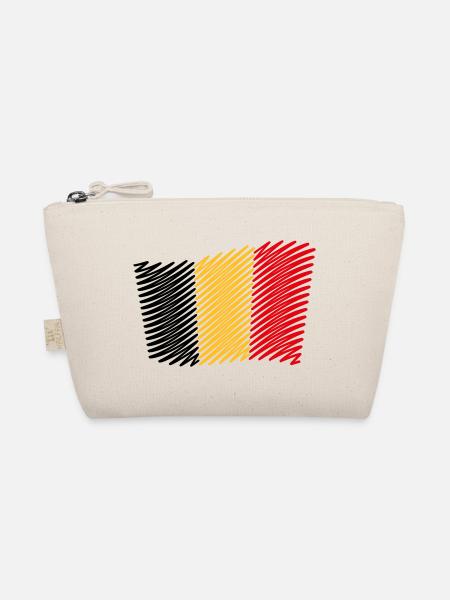 Flag Of Belgium / Tricolour (Scribble) - Organic Pouch - nature - Front