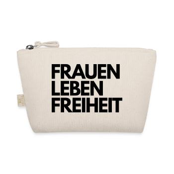 Frauen Leben Freiheit - Bio-Täschchen - Natur - Vorne