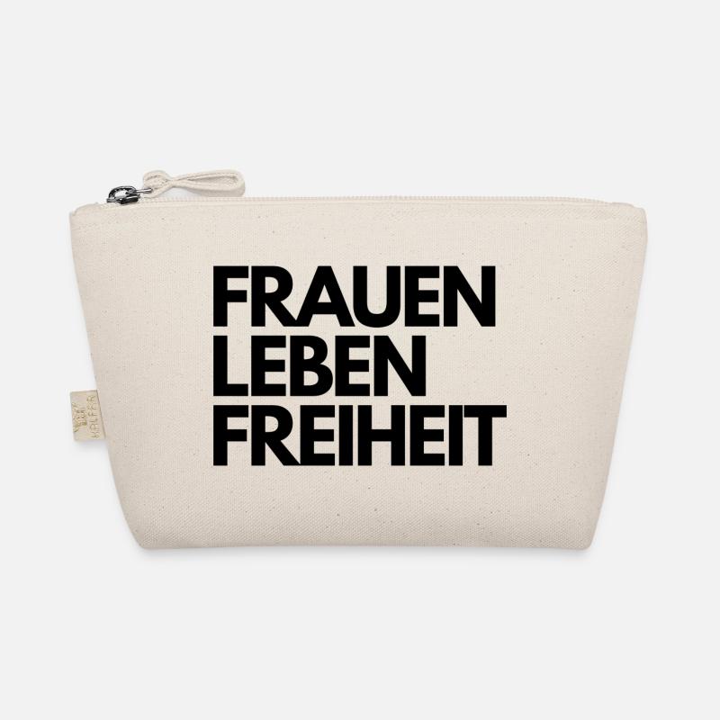 Frauen Leben Freiheit - Bio-Täschchen - Natur