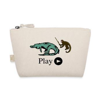 Monkey and crocodile - Organic Pouch - nature - Front
