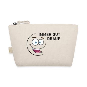 Immer gut drauf | smiley - Bio-Täschchen - Natur - Vorne