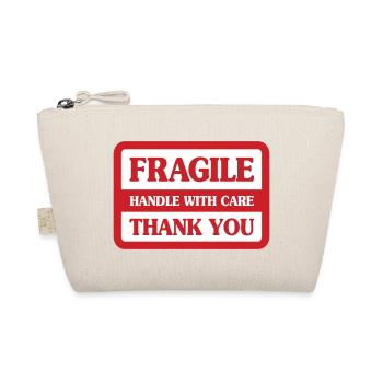 Fragile Handle With Care - Organic Pouch - nature - Front