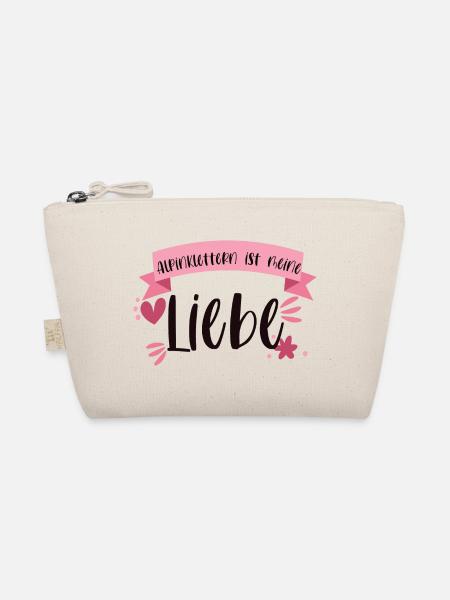 Klettern Alpinklettern Liebe Berge Alpin Geschenk - Bio-Täschchen - Natur - Vorne