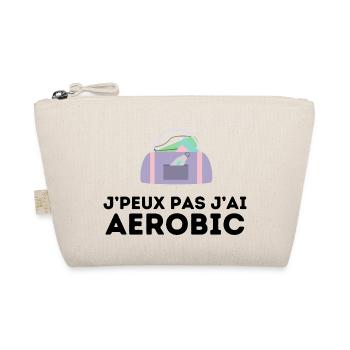 j'peux pas j'ai aerobic tshirt pull humour - Trousse biologique - nature - Devant