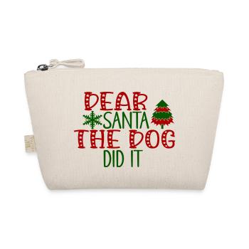 Dear Santa The Dog Did It - Bio-Täschchen - Natur - Vorne