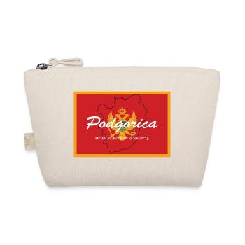 Podgorica - Hauptstadt mit GPS & Flagge - Bio-Täschchen - Natur - Vorne