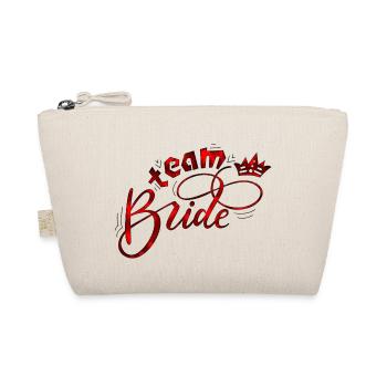 Braut Braut Hochzeit Junggesellenabschied Brautjungfernabschied - Bio-Täschchen - Natur - Vorne