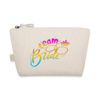 Braut Braut Hochzeit Junggesellenabschied Brautjungfernabschied - Bio-Täschchen - Natur - Vorne